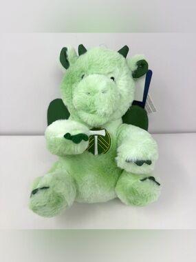 Portland Timbers FC MLS Soccer 10” Dragon Mascot Plush Green Pastel FOCO NWT